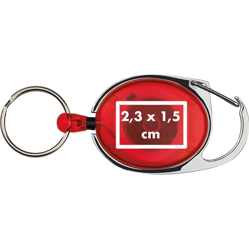 Retractable keyring with carabiner