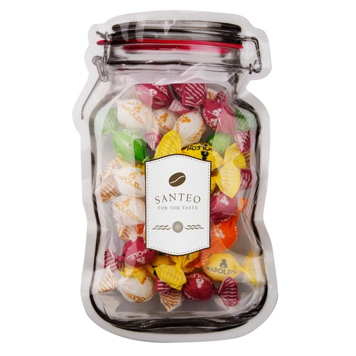 Mailing "weckpot" maxi rempli de bonbons Mailing "weckpot" maxi rempli de bonbons