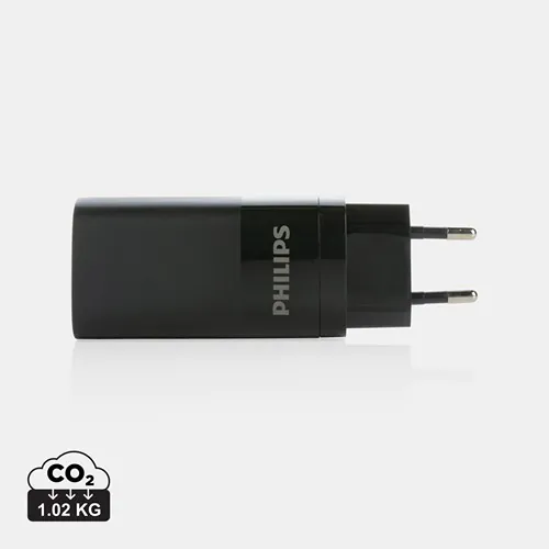Cargador de pared USB de 3 puertos Philips de 65 W ultra ráp Cargador de pared USB de 3 puertos Philips de 65 W ultra ráp