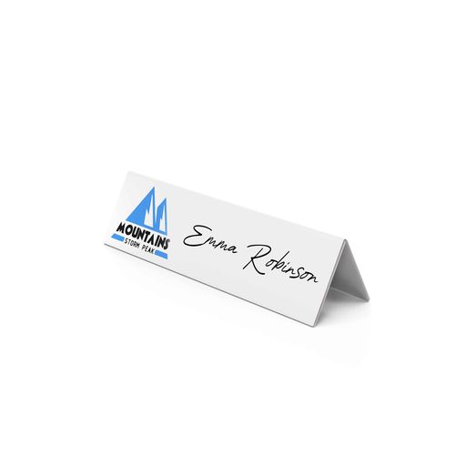 Table Name Plate Whiteboard 210 x 60 mm Table Name Plate Whiteboard 210 x 60 mm