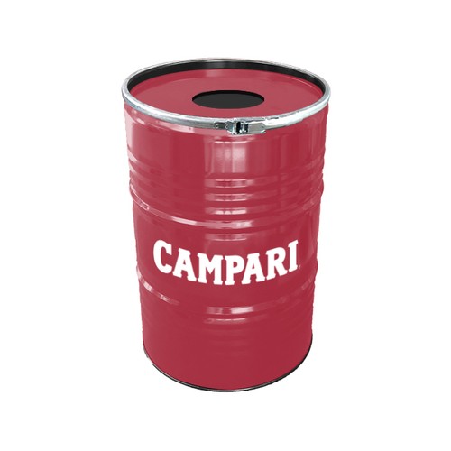 Barrel Bin Big RAL Colour with Lid with Hole | 200 Liter Bin