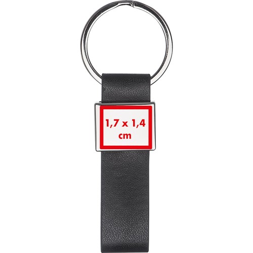 Keyring with a black PU strap