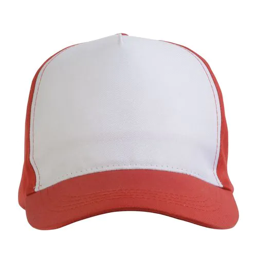 Polyester Hat, 5 panels, with adjustable velcro strap