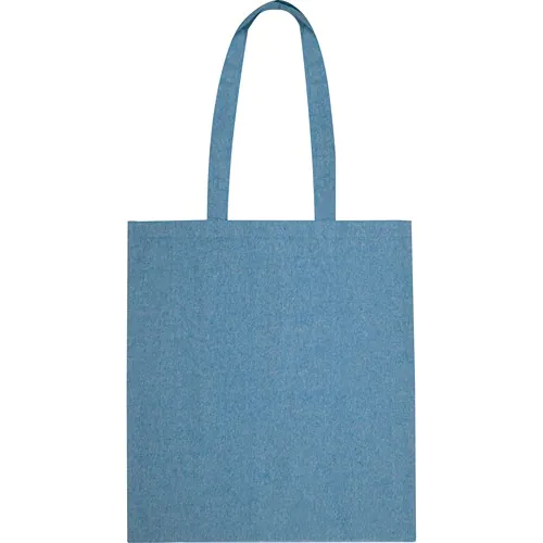 Borsa in cotone riciclato con manici lunghi Borsa in cotone riciclato con manici lunghi
