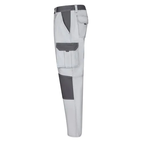 VL NJORD. Two-tone multi-pocket twill trousers (240 g/m²), in cotton (35%) and polyester (65%)