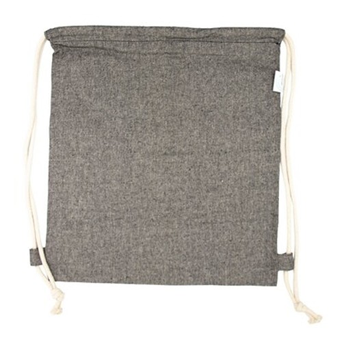 Recycled cotton and recycled polyester drawstring bag B'RIGHT | Jose Recycled cotton and recycled polyester drawstring bag B'RIGHT | Jose
