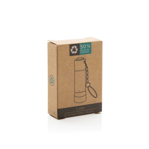 Flash RCS recycled aluminium keychain torch Flash RCS recycled aluminium keychain torch