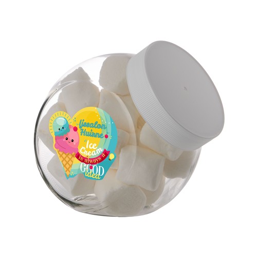 Medium glass jar 0,9 liter