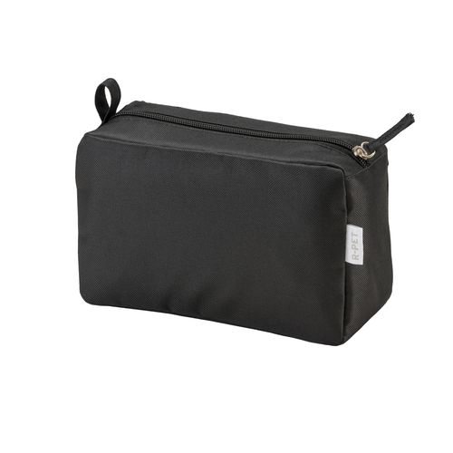 Beauty case en polyester recyclé R-PET avec fermeture éclair