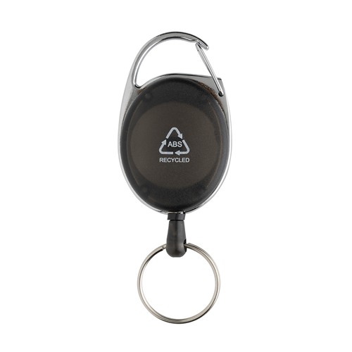 Porte-clés à clip extensible en ABS recyclé RCS Porte-clés à clip extensible en ABS recyclé RCS