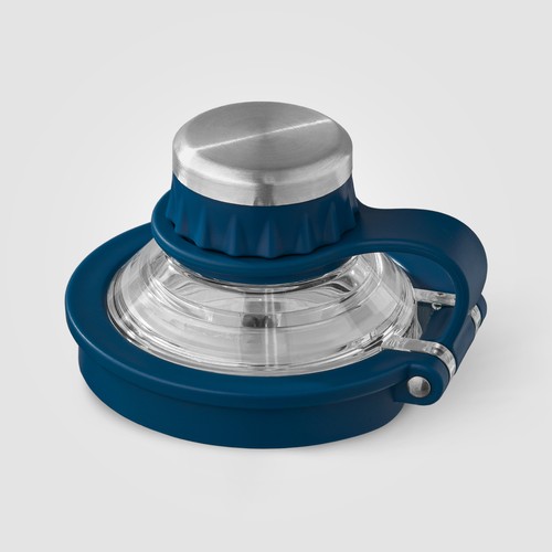 Bouteille Oasis avec couvercle et poignée en acier inoxydable recyclé - 680 ml