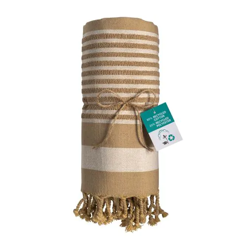 350 g/m2 recycled cotton beach towel/pareo