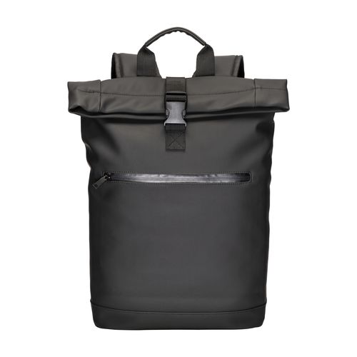 Water-resistant soft PU laptop backpack (15")