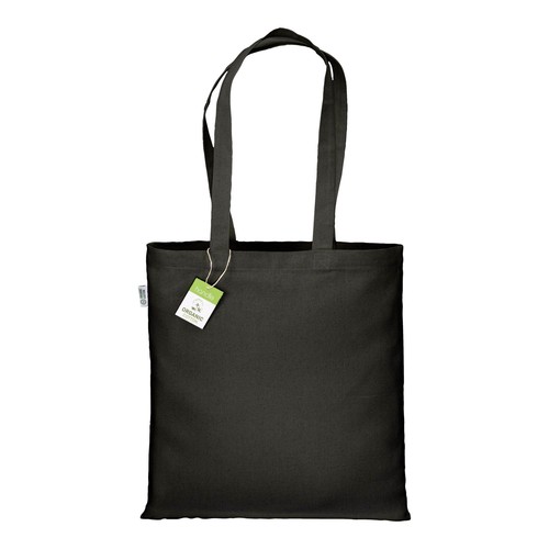 Bolsa de algodón orgánico de 220 g/m2, asas largas Bolsa de algodón orgánico de 220 g/m2, asas largas
