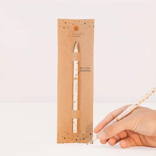 Crayon avec des graines + etui Crayon avec des graines + etui