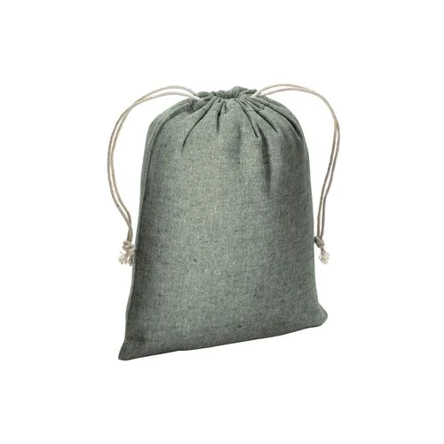 Pochon cadeau en coton recyclé 150 g/m2, 15 x 20 cm