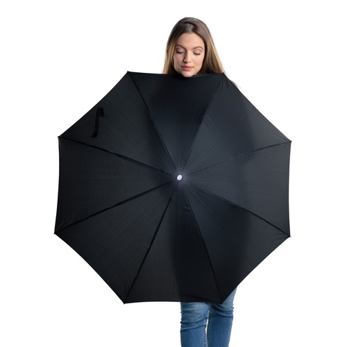 23" WINDPROOF UMBRELLA IN 190T PONGEE WITH TORCH