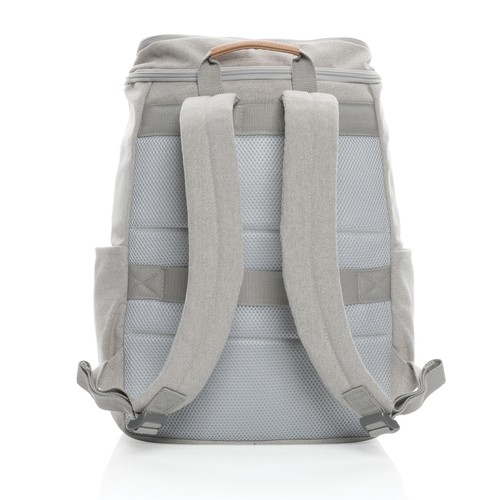 Impact AWARE™ 16 oz. recycled canvas 15" laptop backpack Impact AWARE™ 16 oz. recycled canvas 15" laptop backpack