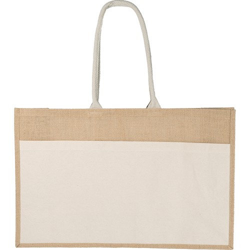 BOLSA DE PLAYA DE YUTE Y ALGODÓN BOLSA DE PLAYA DE YUTE Y ALGODÓN