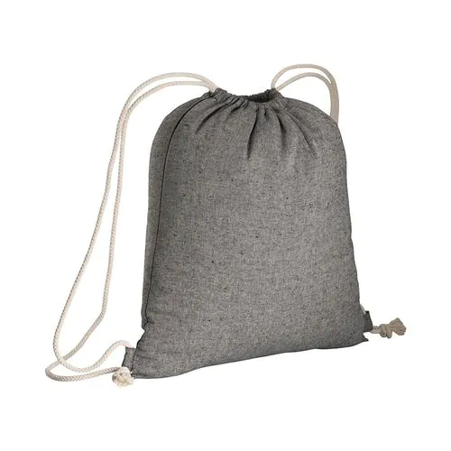 150g/m2 recycled cotton drawstring backpack