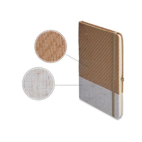NOTIZBUCH A5 MIT DECKEL AUS BAUMWOLL- UND BAMBUSFASERN NOTIZBUCH A5 MIT DECKEL AUS BAUMWOLL- UND BAMBUSFASERN