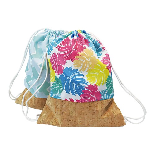 CUSTOMIZABLE POLYESTER AND CORK BACKPACK CUSTOMIZABLE POLYESTER AND CORK BACKPACK
