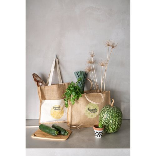 BRAGA. Sac en jute (240 g/m²) avec pochette 100% coton (140 gm²) BRAGA. Sac en jute (240 g/m²) avec pochette 100% coton (140 gm²)
