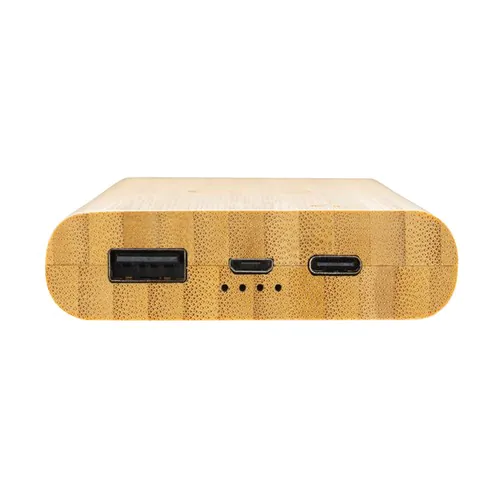 Bamboo 8.000 mAh 5W wireless powerbank Bamboo 8.000 mAh 5W wireless powerbank