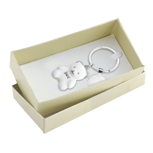 TOKEN WHITE TEDDY BEAR KEY RING TOKEN WHITE TEDDY BEAR KEY RING