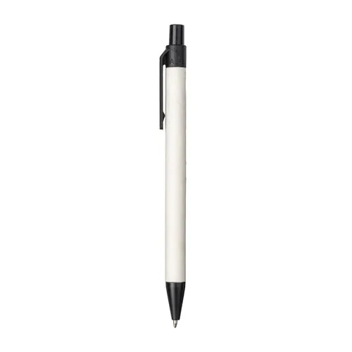 Stylo à bille en papier recyclé avec détails en PLA coloré