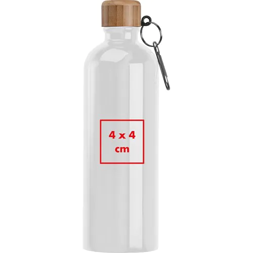 Drinkfles van rvs met karabijnhaak, 750 ml Drinkfles van rvs met karabijnhaak, 750 ml