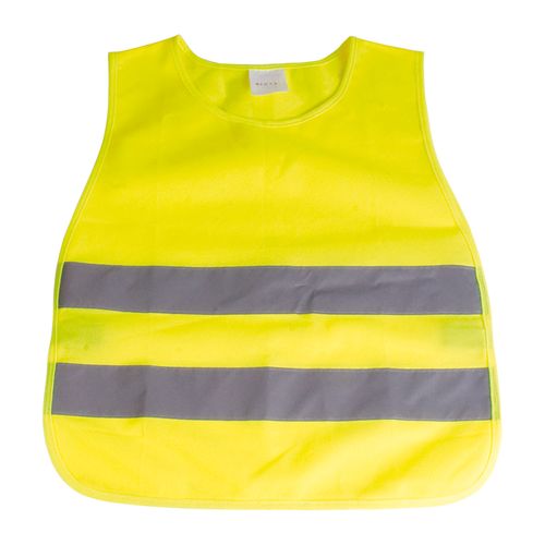 High-visibility fluorescent polyester vest with reflective strips for kids High-visibility fluorescent polyester vest with reflective strips for kids