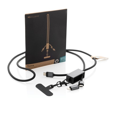 Cordon téléphone 60W avec chargeur en rRET RCS Terra