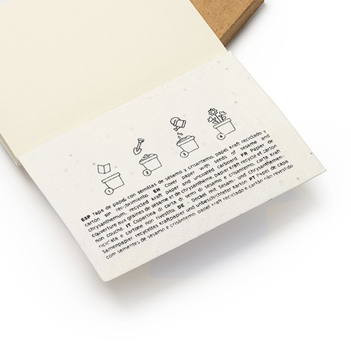 Cahier biodégradable avec graines Alluminio Cahier biodégradable avec graines Alluminio