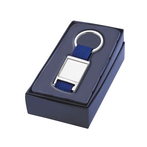 KEY CHAIN FABRIC BLUE WITH HOLLOW 25X25 KEY CHAIN FABRIC BLUE WITH HOLLOW 25X25