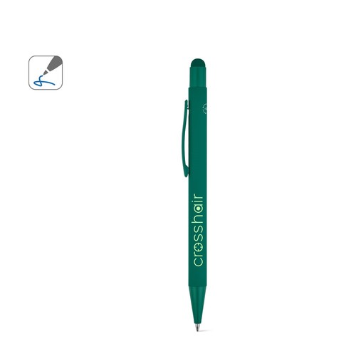 CLINT MATE. Ballpoint pen with a modern design made from recycled aluminium (100% rAL), with a matt finish