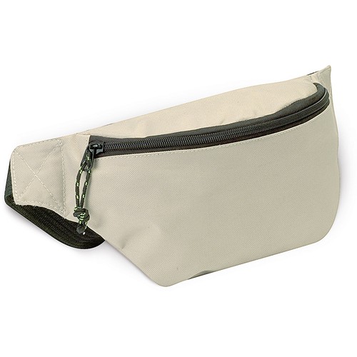 2 POCKET WAIST BAG IN 600D POLYESTER