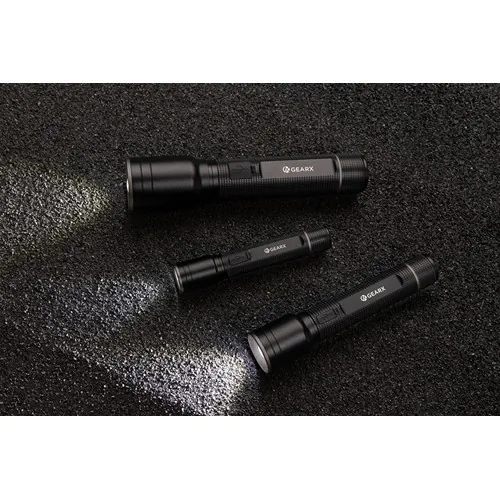 Linterna resistente recargable USB de aluminio reciclado RCS