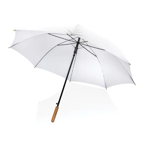 27" Impact AWARE™ RPET 190T auto open bamboe paraplu