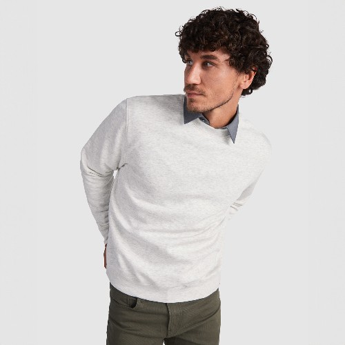 Sudadera en diseño clásico, con cuello, puños y ci CLASICA