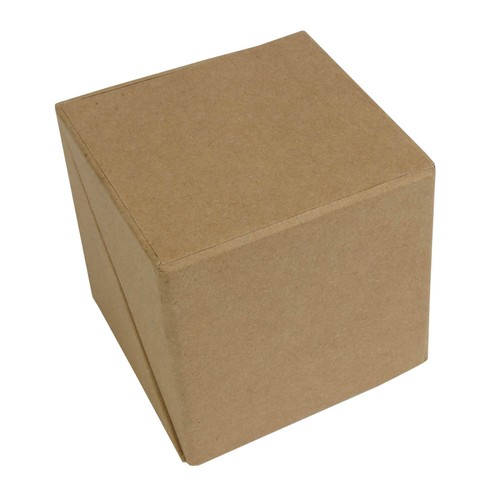 Cubo apribile in cartoncino. All'interno porta penne e foglietti adesivi colorati per note