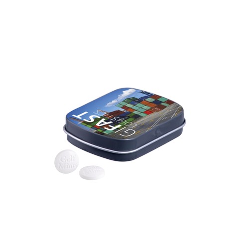 Mini hinged tin golf mints