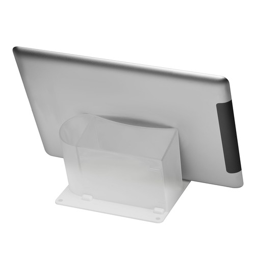 Soporte para móvil o tablet con porta notas