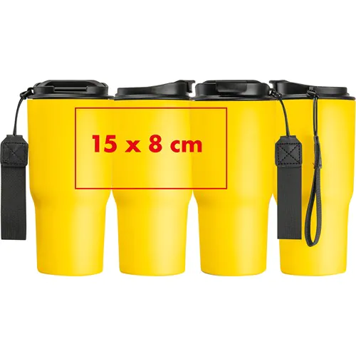 Dubbelwandige drinkbeker van rvs, 550 ml
