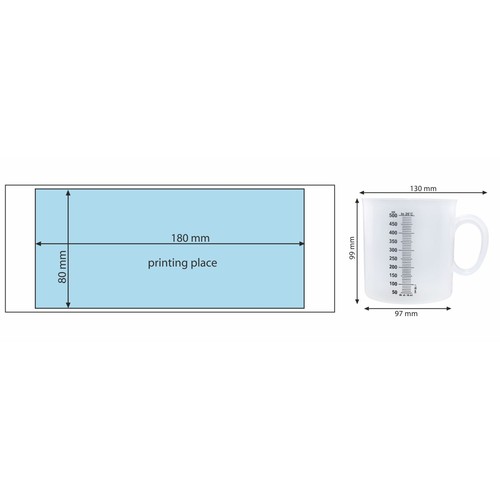 Measuring cup Mug 500 ml