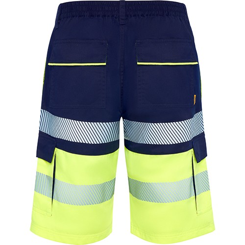 korte broek met reflecterende strepen
