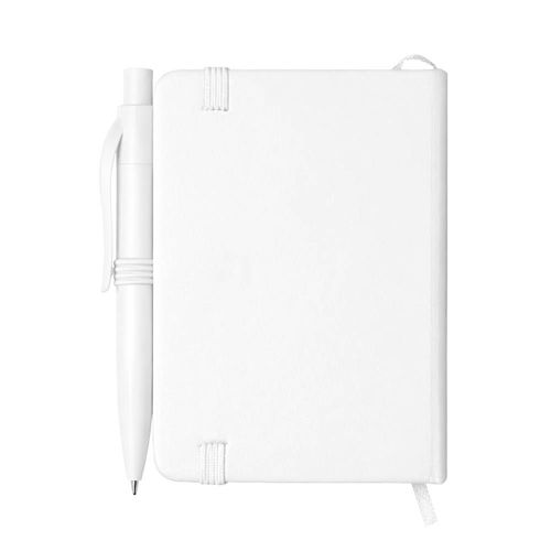 Notebook set with hard PU cover and mini pen. Elastic closure satin bookmark and box Notebook set with hard PU cover and mini pen. Elastic closure satin bookmark and box