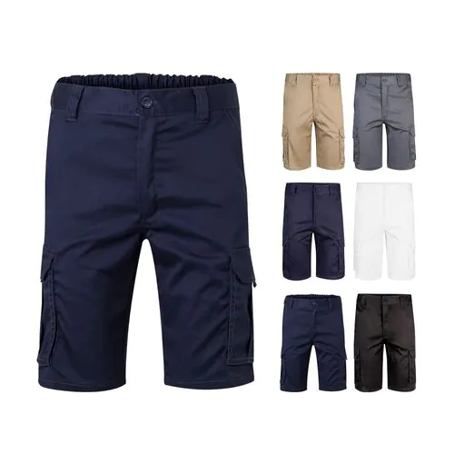 VL HEBE. Stretch bermuda met meerdere zakken (240g/m²), van katoen (46%), EME (38%) en polyester (16%)