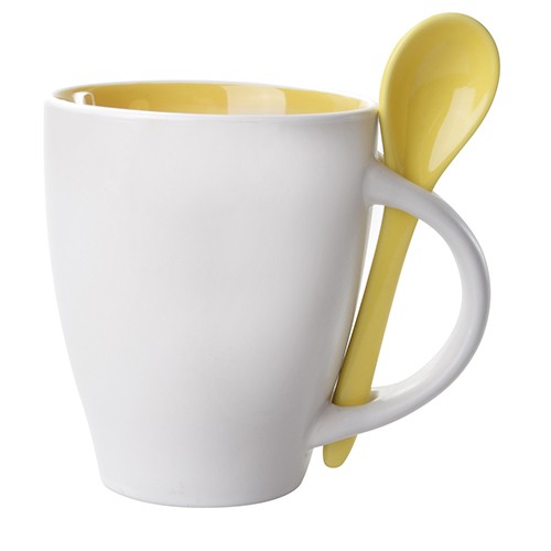 Cup with teaspoon 350ml Arama