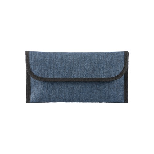 900D melange polyester travel document pouch